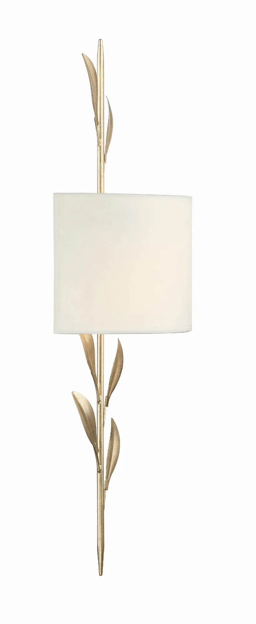 Broche 8.5" Wrought Iron Leaf Sconce - Image 4