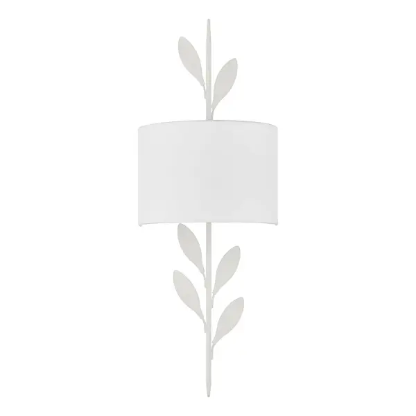 Broche 8.5" Wrought Iron Leaf Sconce - Image 10