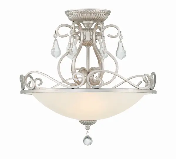 Ashton 16.5" Semi Flush Mount in Olde Silver - Image 2