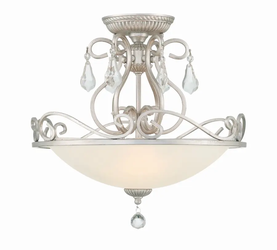 Ashton 16.5" Semi Flush Mount in Olde Silver - Image 2
