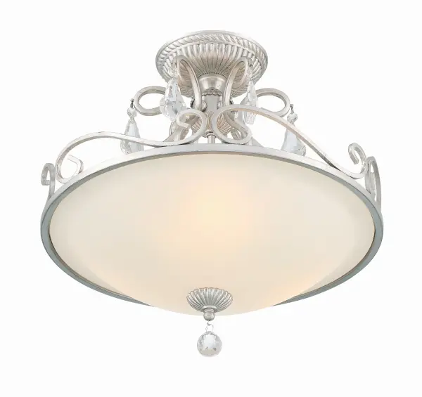 Ashton 16.5" Semi Flush Mount in Olde Silver - Image 4