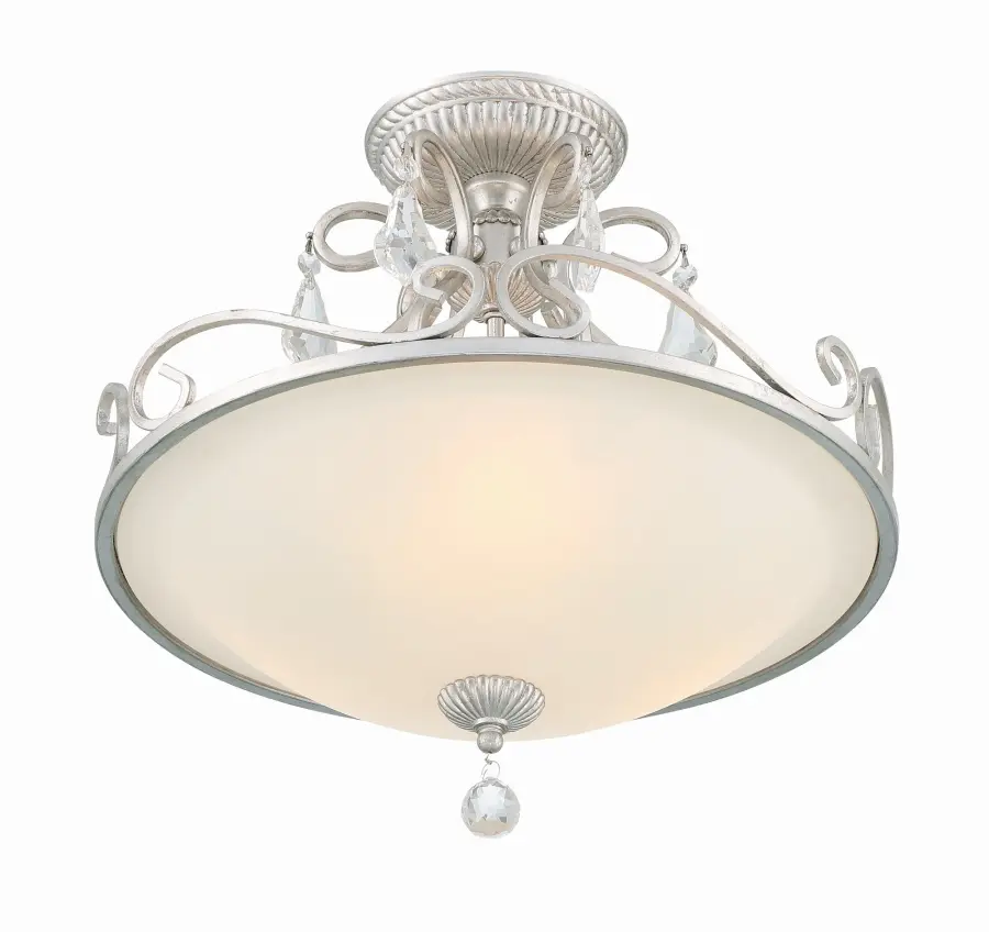 Ashton 16.5" Semi Flush Mount in Olde Silver - Image 4