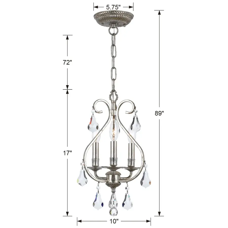 Ashton 10" Crystal Chandelier - Image 5