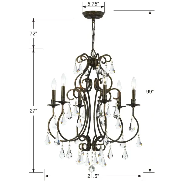 The Chandelier by Crystorama - Image 8