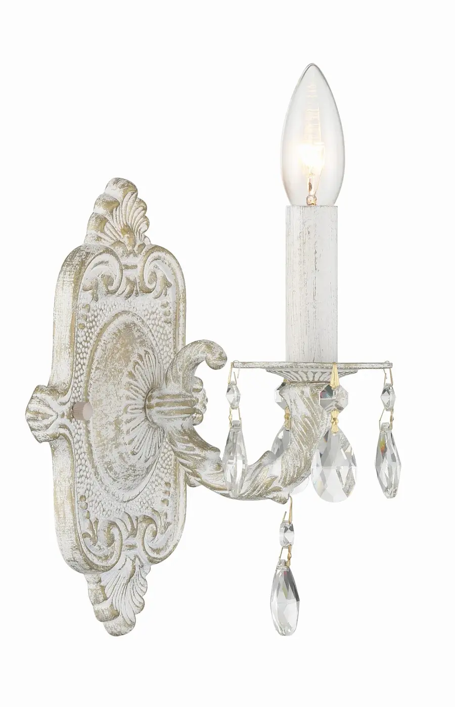 Paris Market 6.25" Antique White Sconce - Image 1