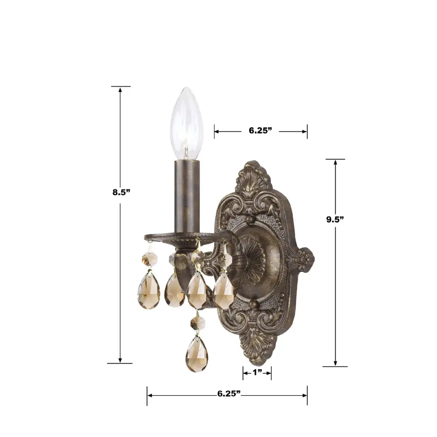 Paris Market 6.25" Antique White Sconce - Image 12
