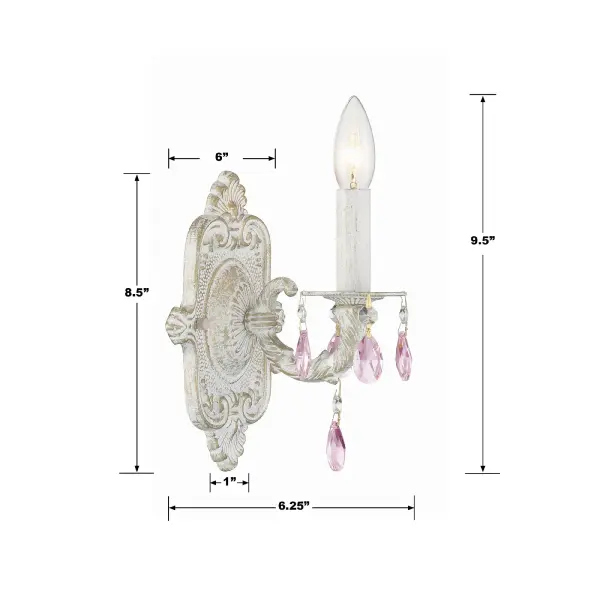 Paris Market 6.25" Antique White Sconce - Image 7