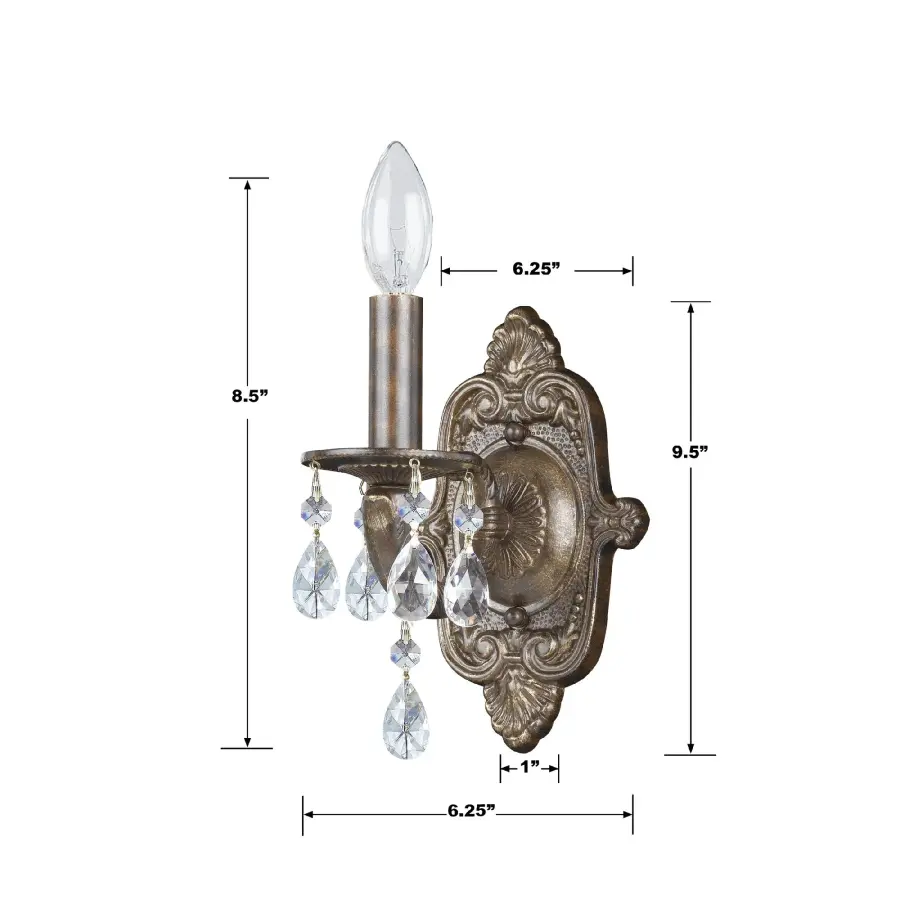 Paris Market 6.25" Antique White Sconce - Image 10