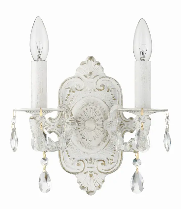 Paris Market 10" Antique White Sconce - Image 2