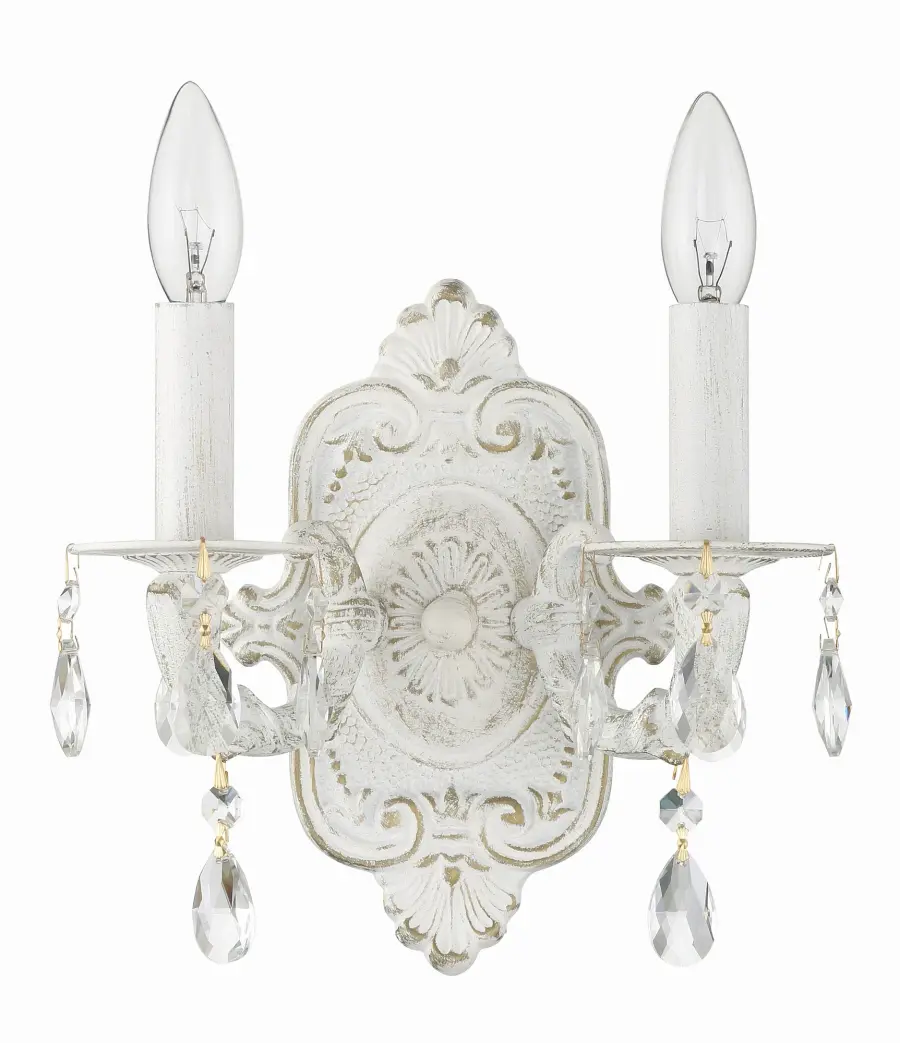 Paris Market 10" Antique White Sconce - Image 2