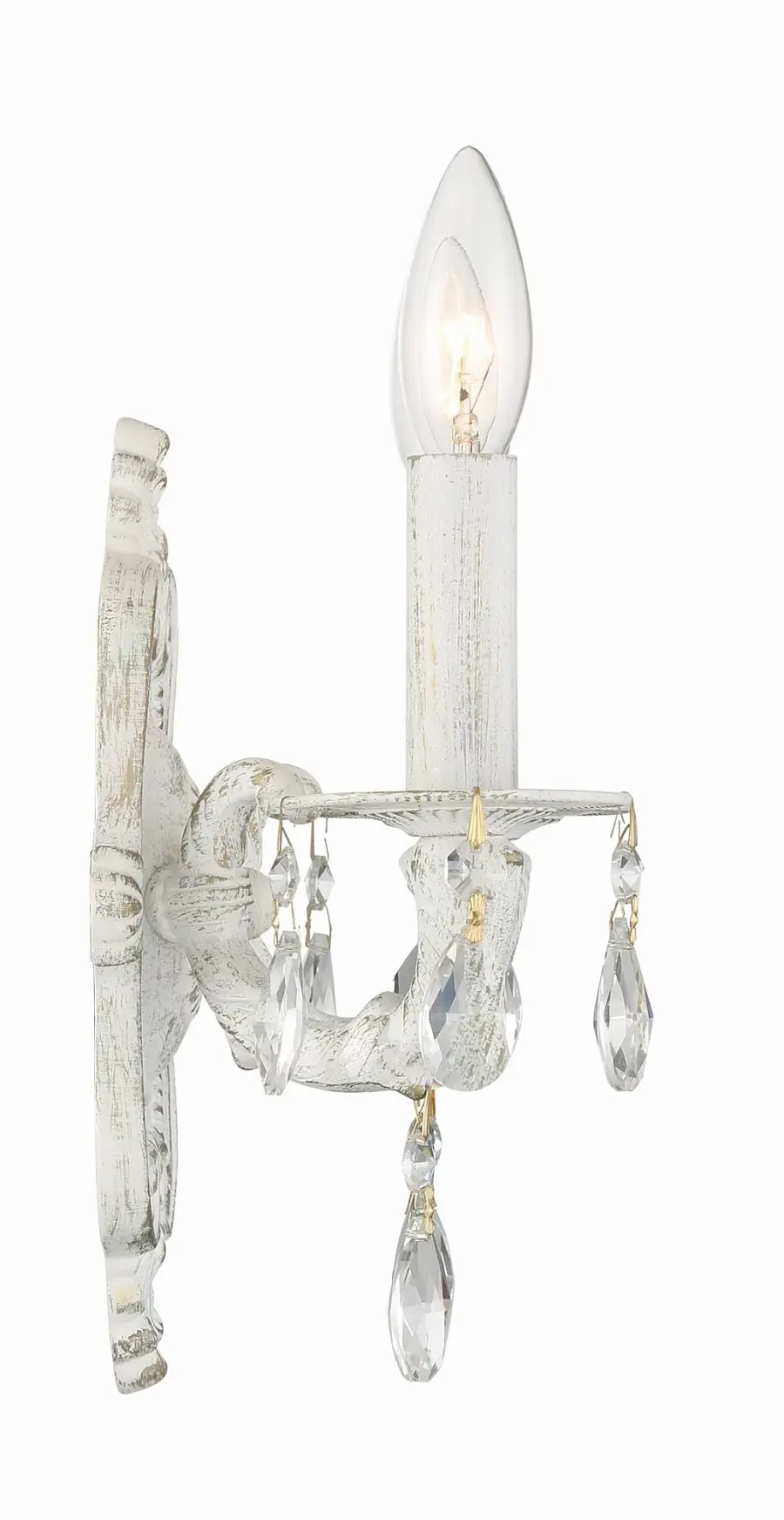 Paris Market 10" Antique White Sconce - Image 3
