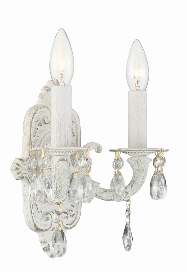 Paris Market 10" Antique White Sconce - Image 4