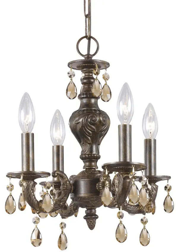 Paris Market 13.5" Antique White Chandelier - Image 14