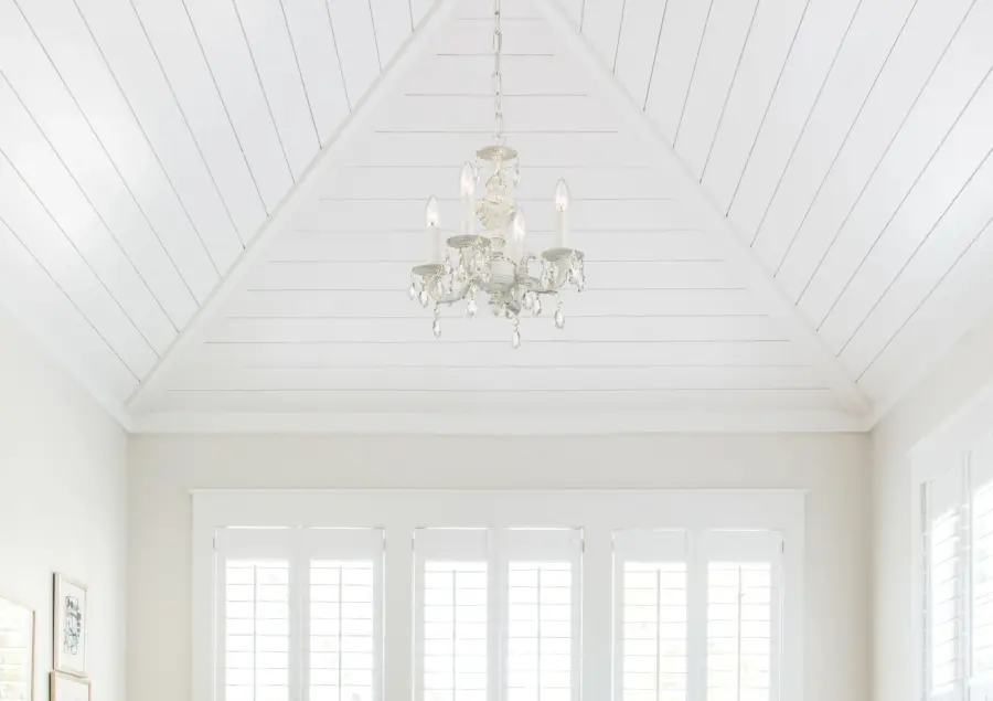 Paris Market 13.5" Antique White Chandelier - Image 7