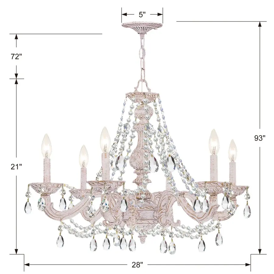 Paris Market 28" Chandelier - Image 14