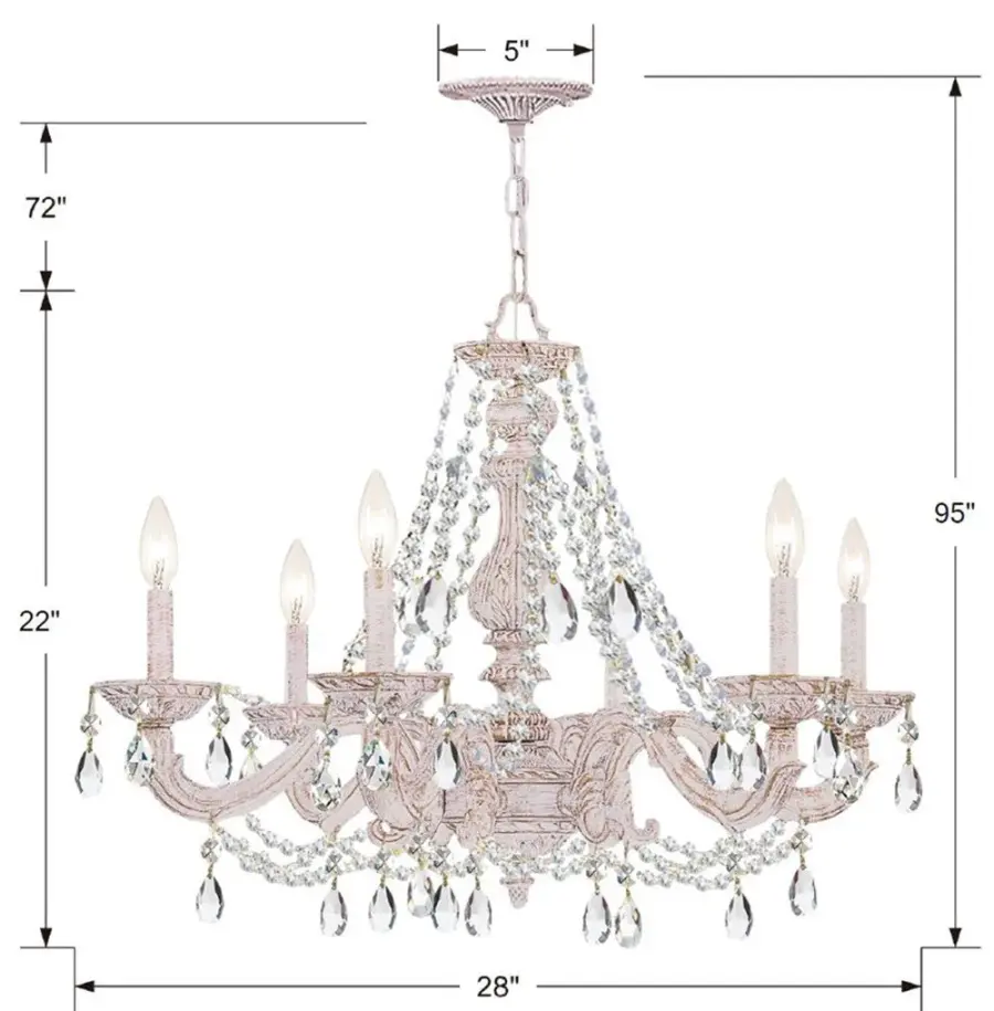 Paris Market 28" Chandelier - Image 7