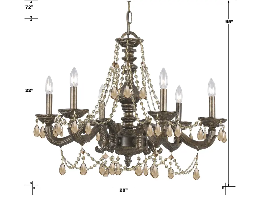 Paris Market 28" Chandelier - Image 13