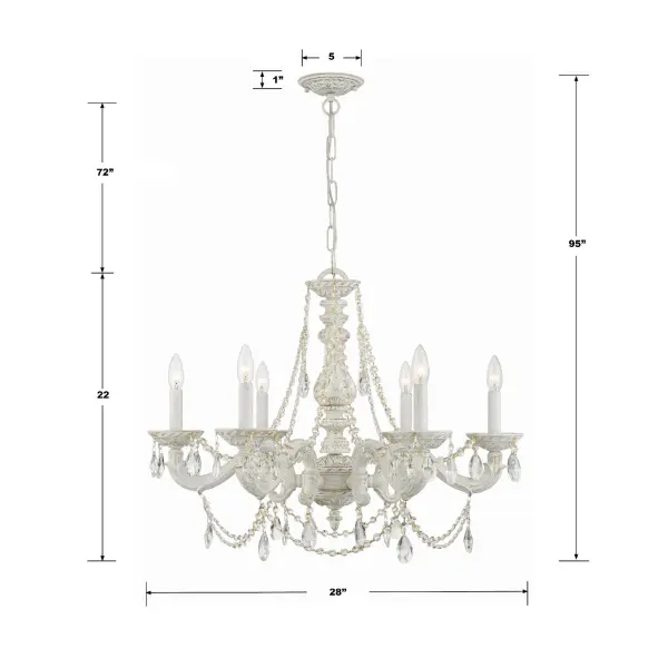 Paris Market 28" Chandelier - Image 7
