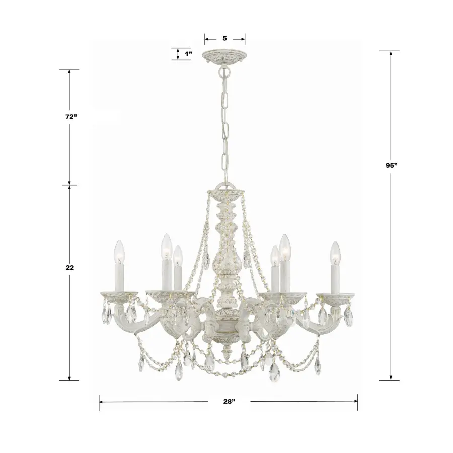 Paris Market 28" Chandelier - Image 7