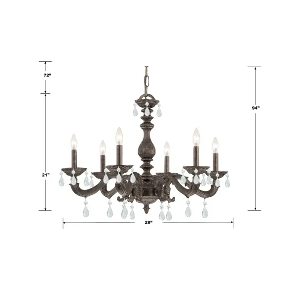 Paris Market 28" Chandelier - Image 7