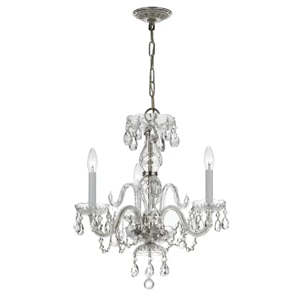 Traditional Crystal 16" Mini Chandelier - Image 2