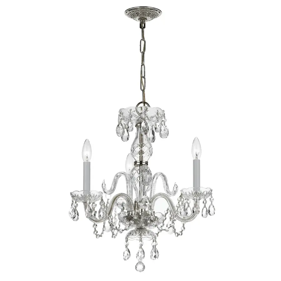 Traditional Crystal 16" Mini Chandelier - Image 2