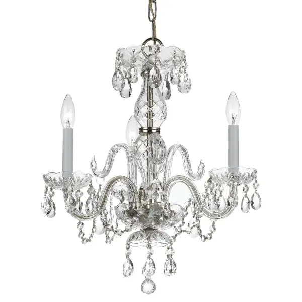 Traditional Crystal 16" Mini Chandelier - Image 3