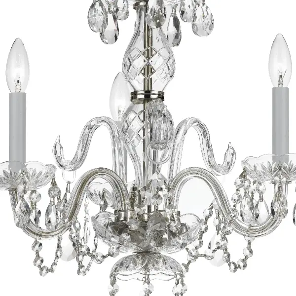 Traditional Crystal 16" Mini Chandelier - Image 4
