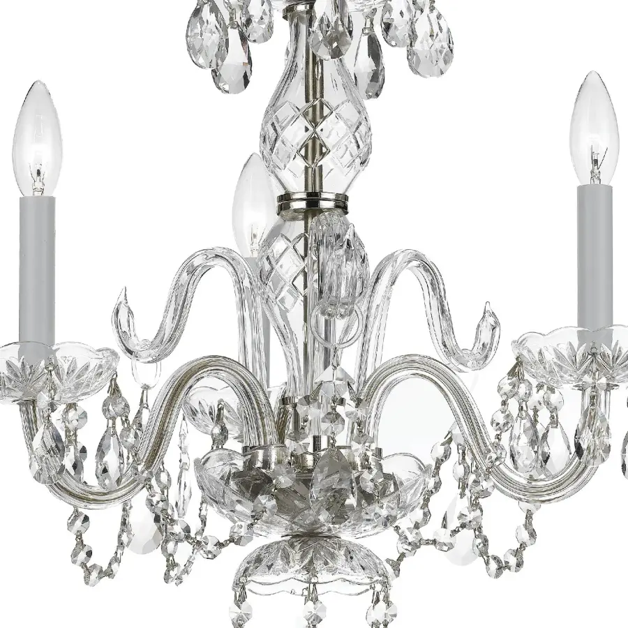 Traditional Crystal 16" Mini Chandelier - Image 4