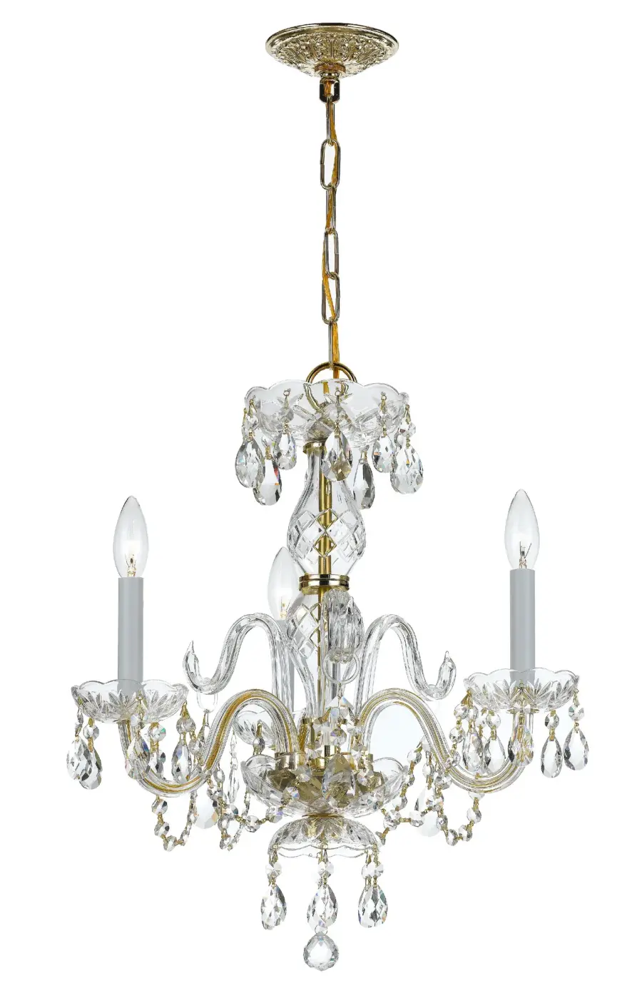 Traditional Crystal 16" Mini Chandelier - Image 7