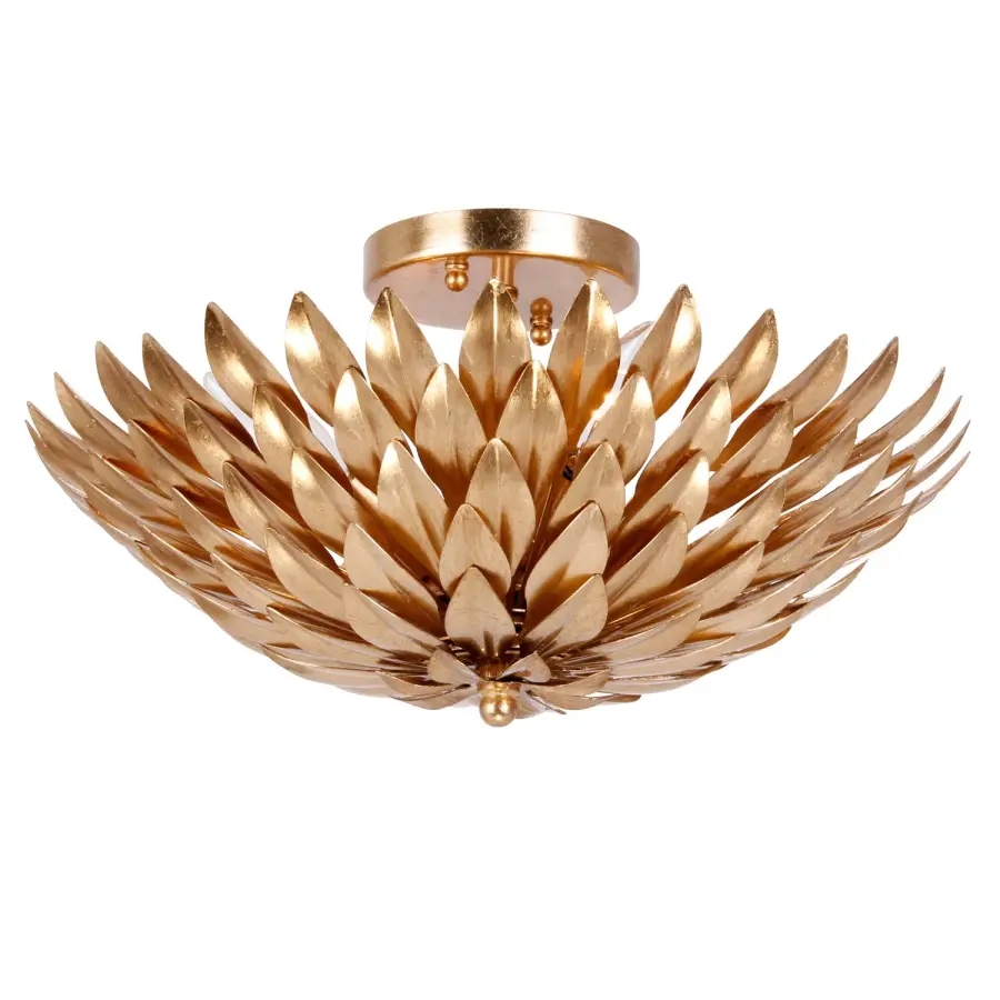 Broche 16" Semi Flush Mount in Antique Gold - Image 2