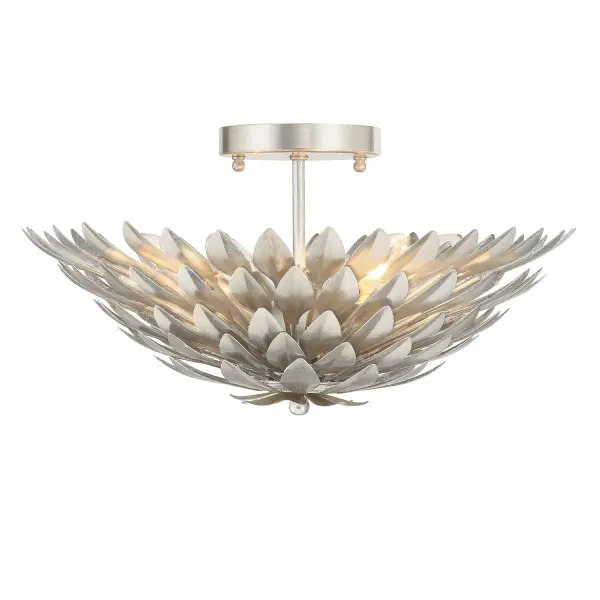 Broche 16" Semi Flush Mount in Antique Gold - Image 20