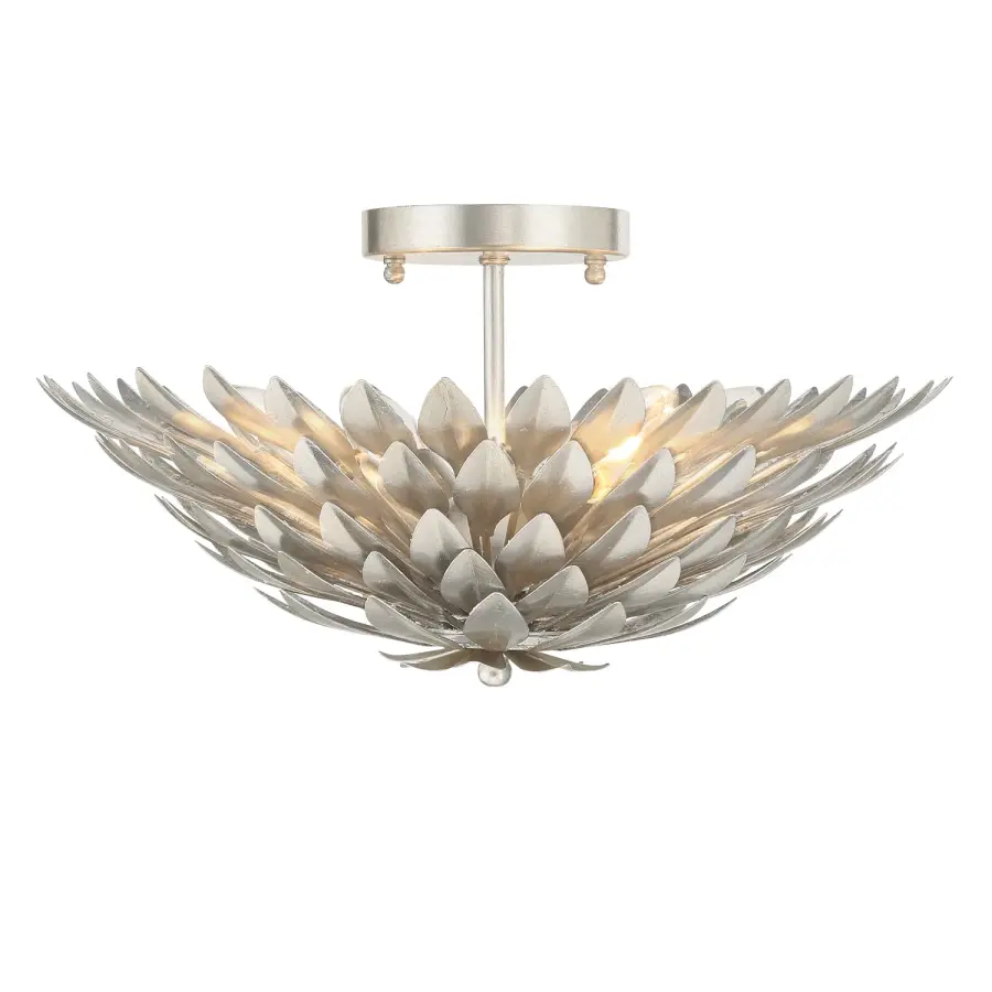 Broche 16" Semi Flush Mount in Antique Gold - Image 20
