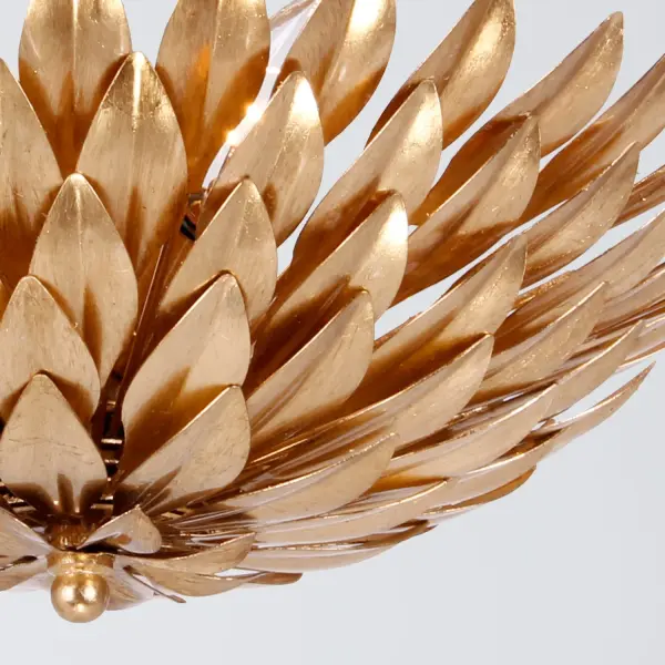 Broche 16" Semi Flush Mount in Antique Gold - Image 3