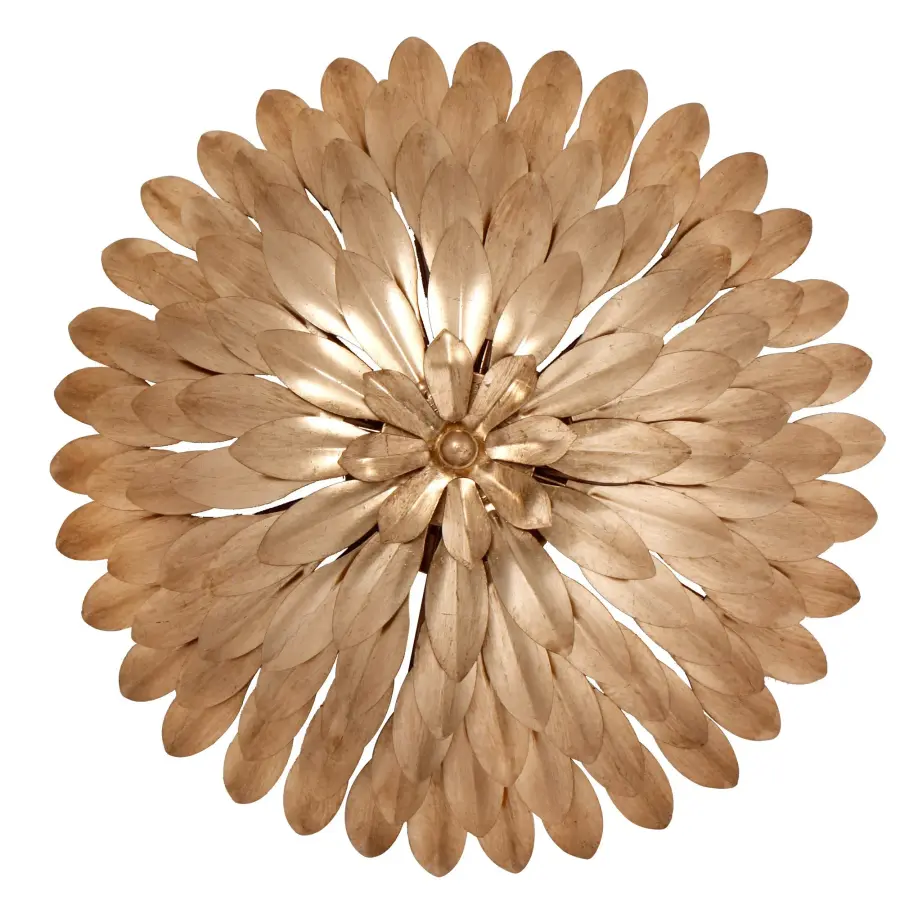 Broche 16" Semi Flush Mount in Antique Gold - Image 4