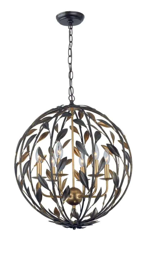 Broche 21" Matte White Chandelier - Image 1
