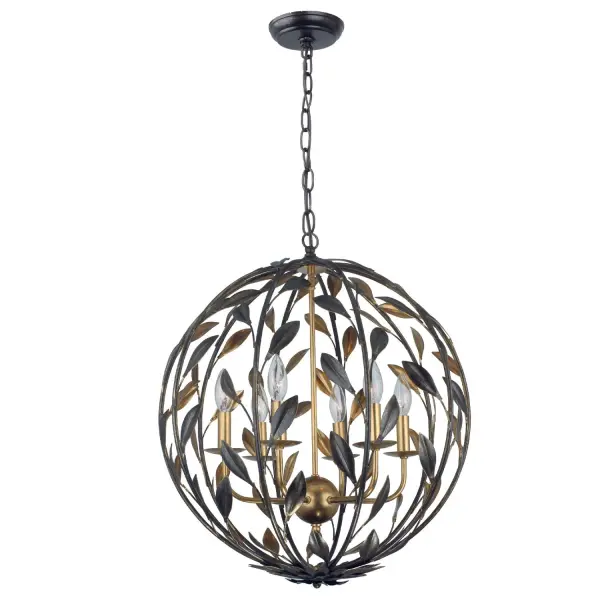 Broche 21" Matte White Chandelier - Image 2