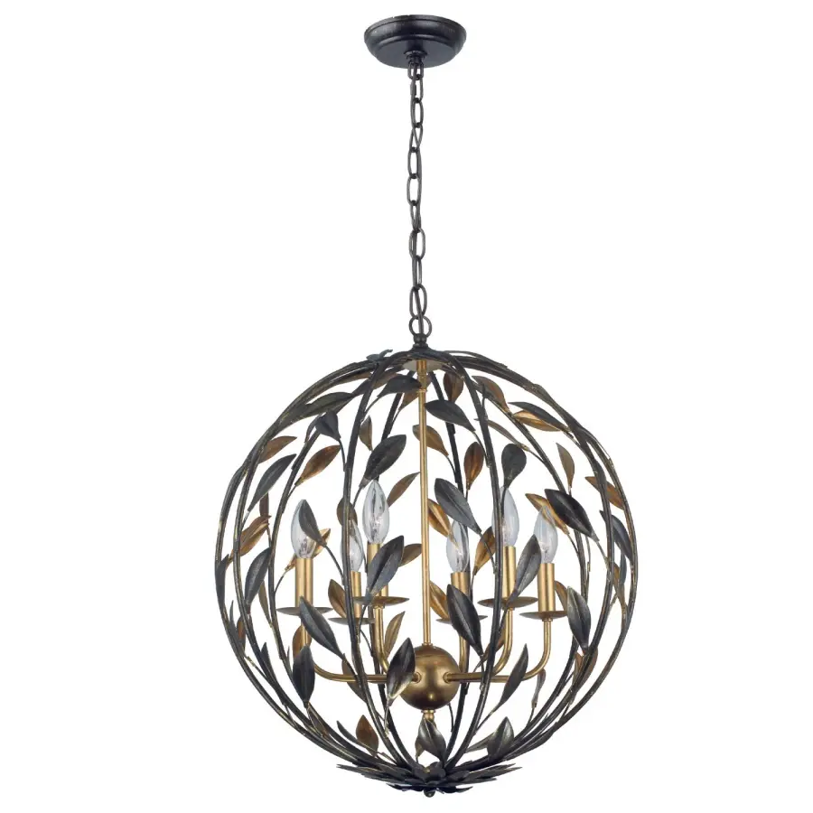 Broche 21" Matte White Chandelier - Image 2