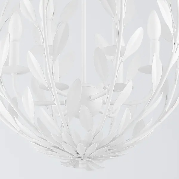 Broche 21" Matte White Chandelier - Image 13