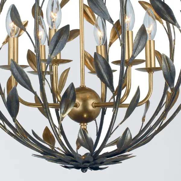Broche 21" Matte White Chandelier - Image 4