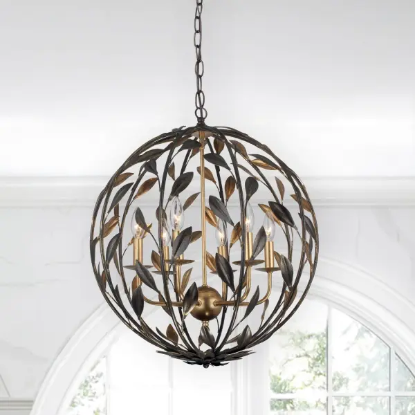 Broche 21" Matte White Chandelier - Image 6