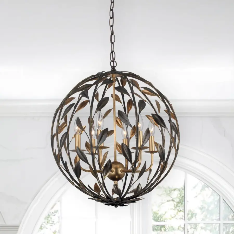 Broche 21" Matte White Chandelier - Image 6