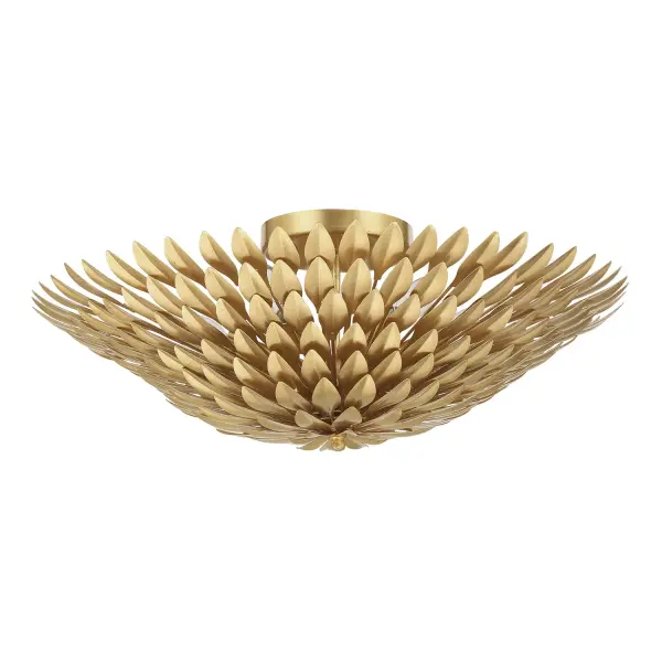 Broche 24" Semi Flush Mount in Antique Gold - Image 2