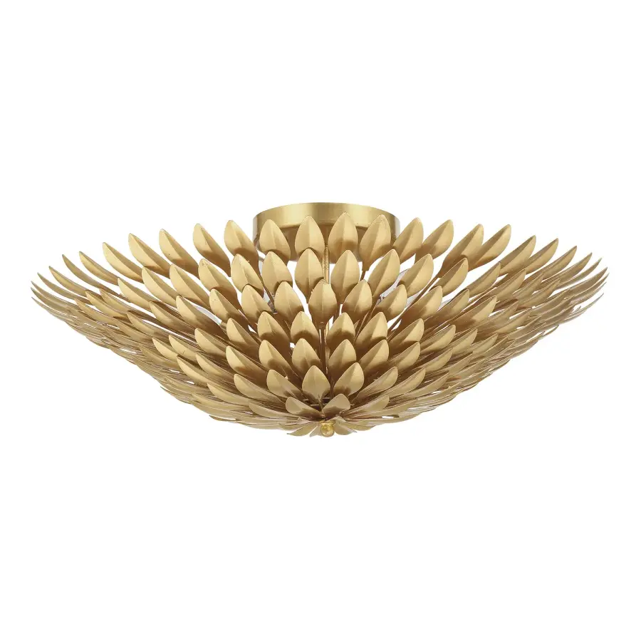 Broche 24" Semi Flush Mount in Antique Gold - Image 2