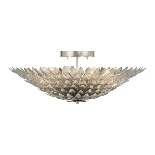 Broche 24" Semi Flush Mount in Antique Gold - Image 12