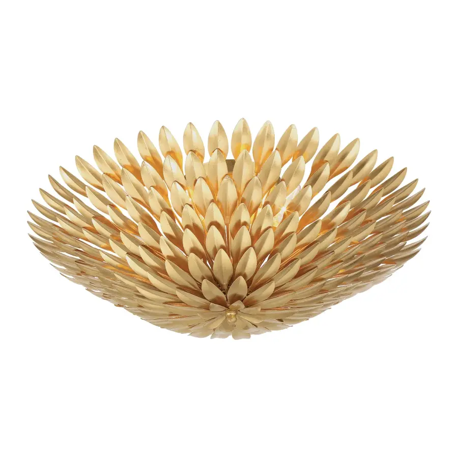 Broche 24" Semi Flush Mount in Antique Gold - Image 4