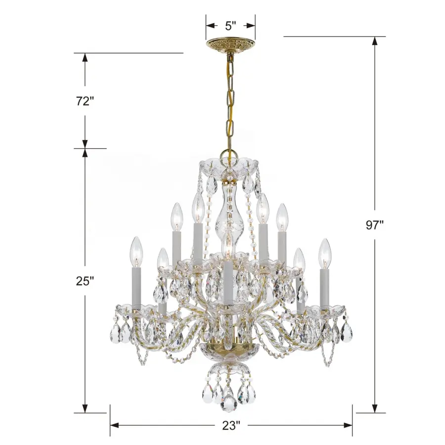 Traditional Crystal 23" Chandelier - Image 21