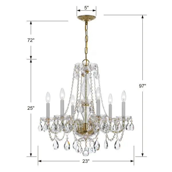 Traditional Crystal 23" Chandelier - Image 16