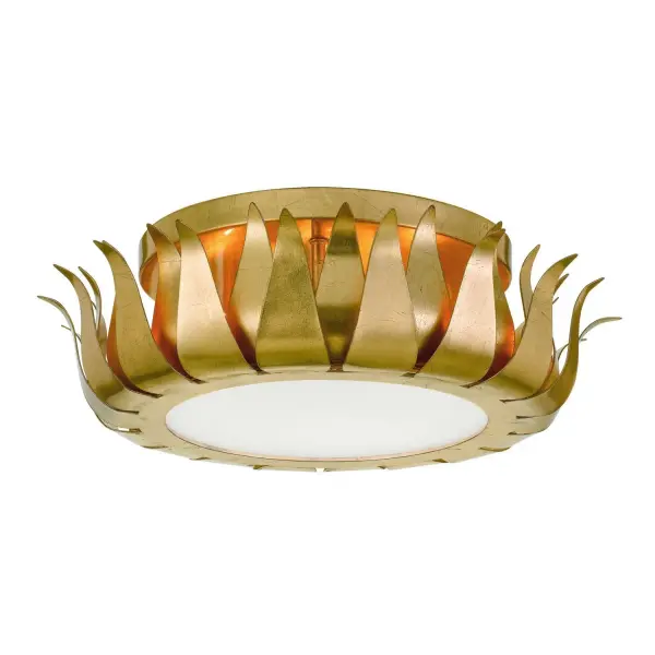 Broche 16" Flush Mount in Antique Gold - Image 1