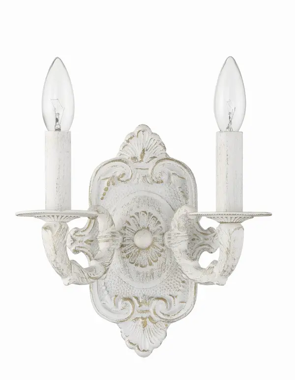 Paris Market 10" Antique White Sconce - Image 2
